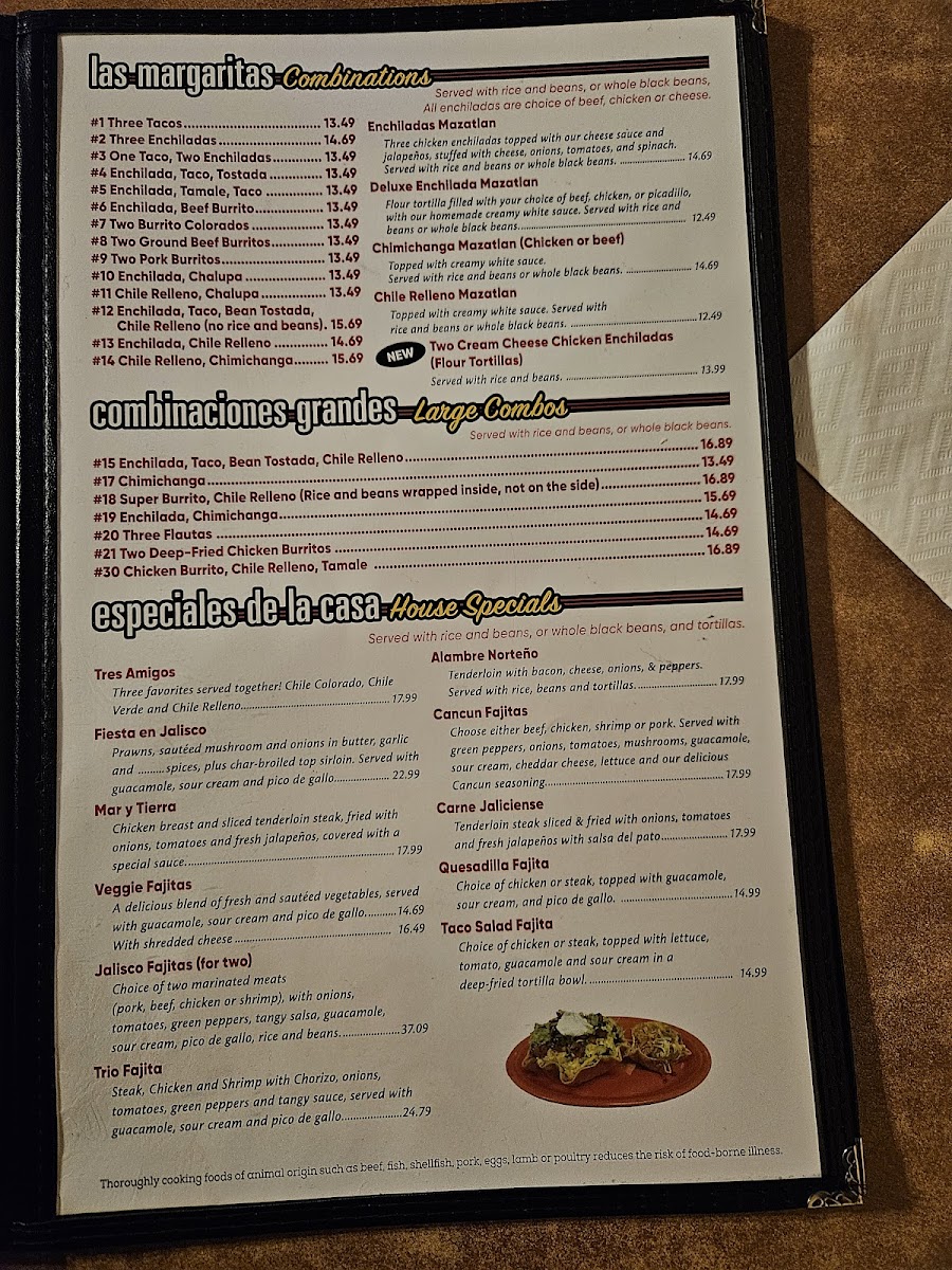 Menu El Toro Mexican Restaurant-1