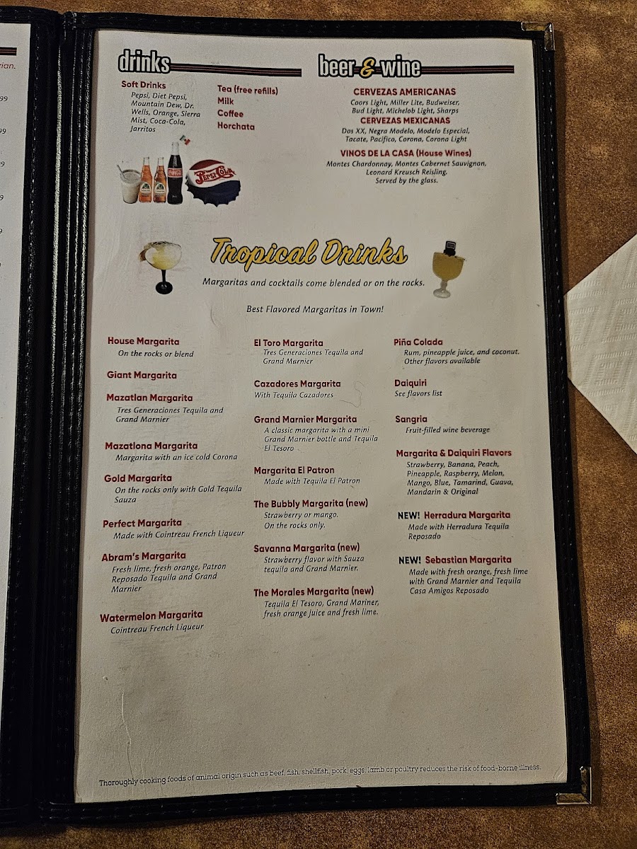 Menu El Toro Mexican Restaurant-6