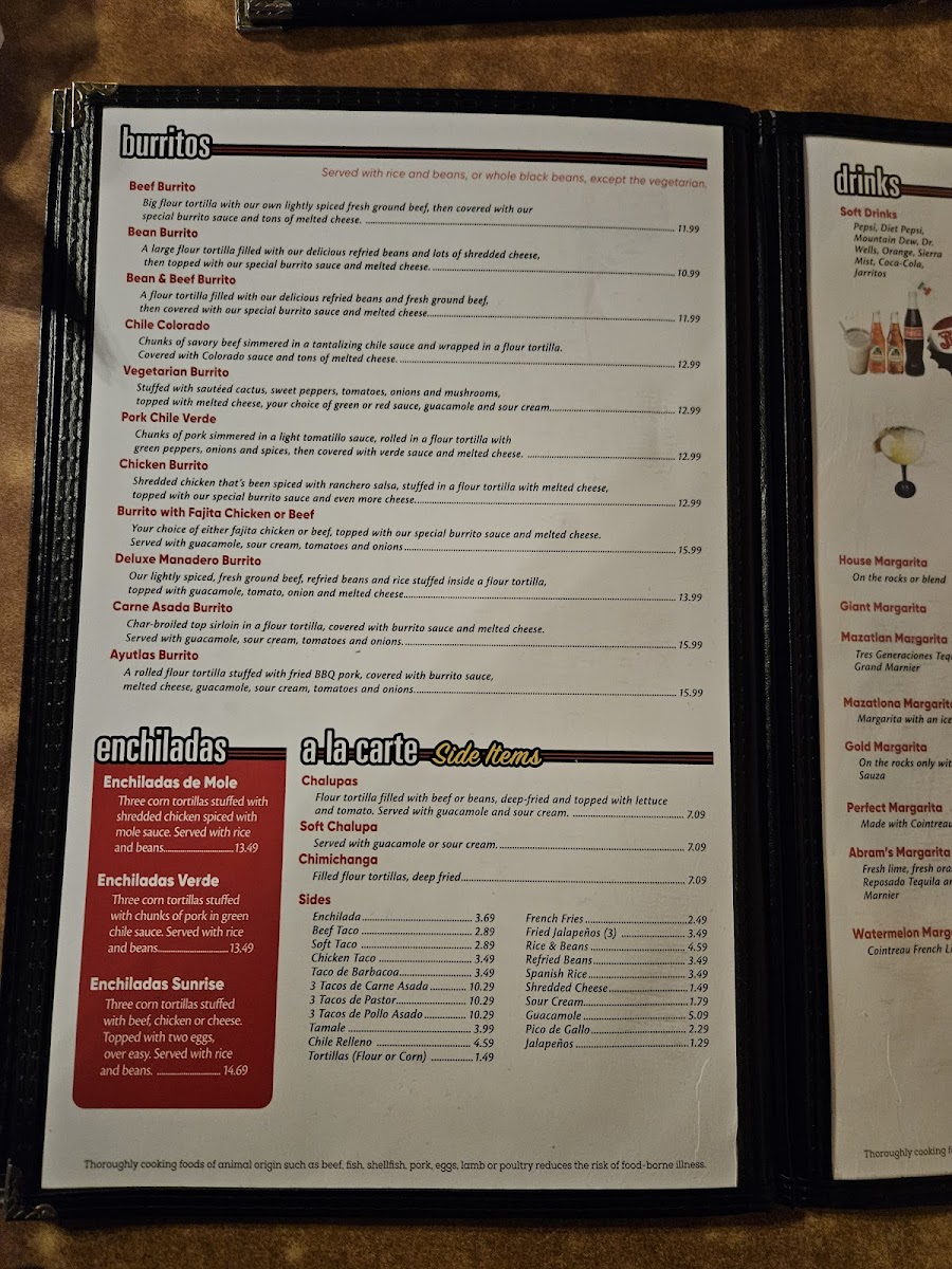 Menu El Toro Mexican Restaurant-7