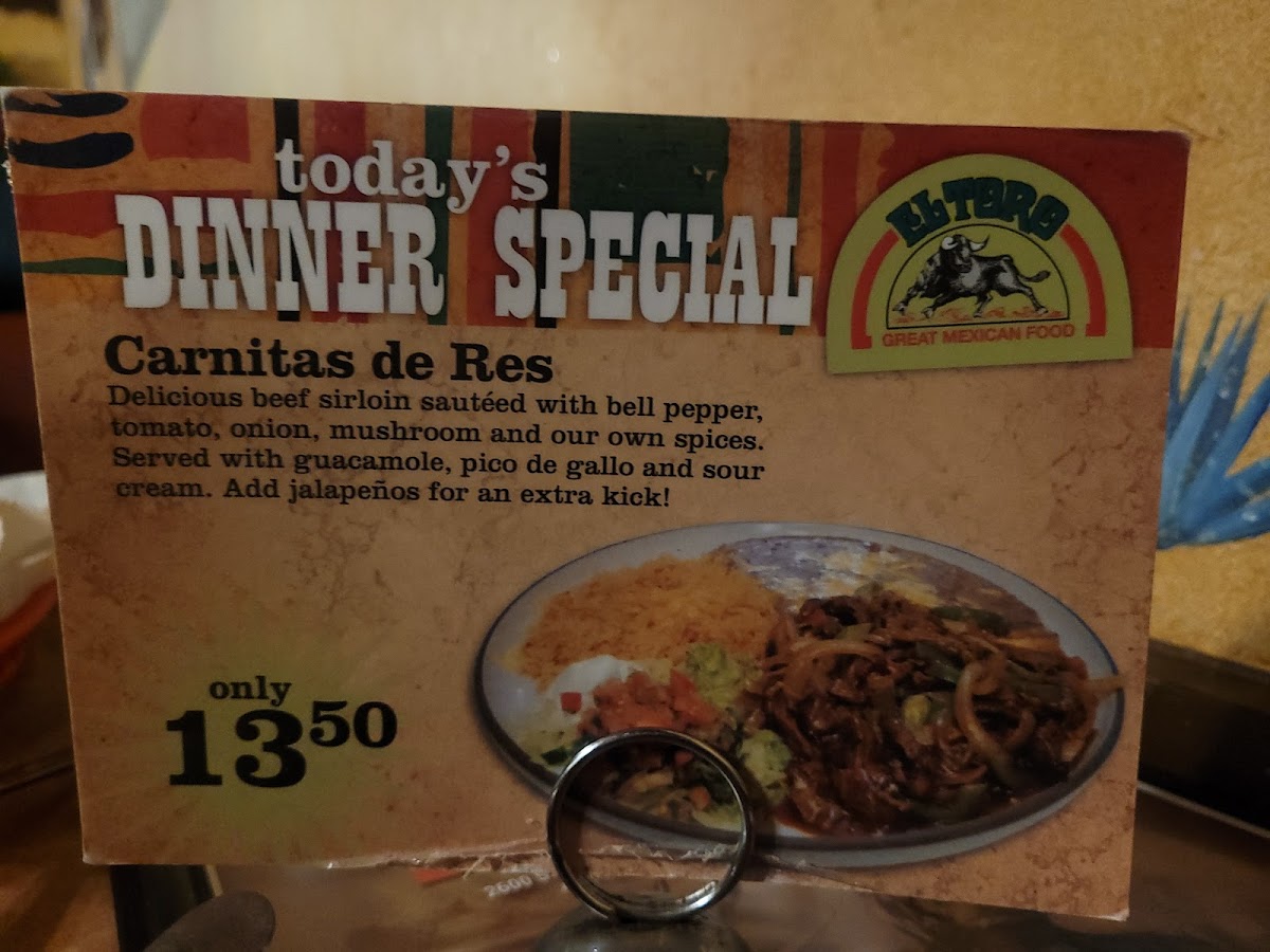 Menu El Toro Mexican Restaurant-8